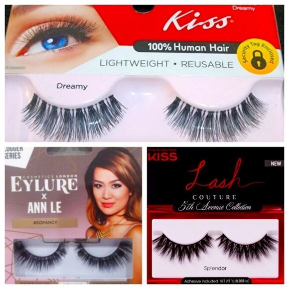 Kiss Lash Couture 5th Avenue-Splendor, Eylure × Ann Le, & Dreamy Eyelash Lot - Picture 2 of 2